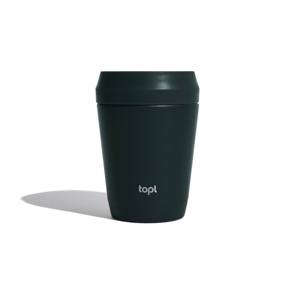 Topl Recycled Staal To Go beker gepatenteerd 360 Lid 235ml