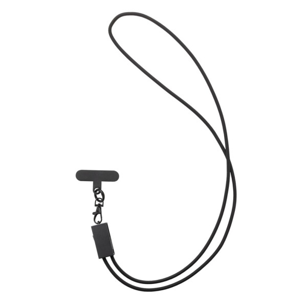 Terra RCS gerecycled PET telefoon lanyard 60W oplaadkabel