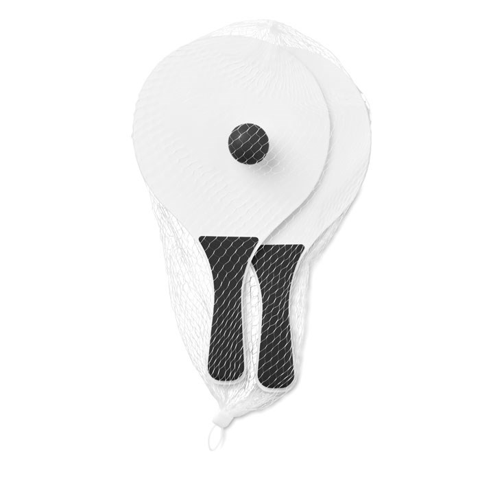MINI MATCH - Mini strand tennisset - Zwart