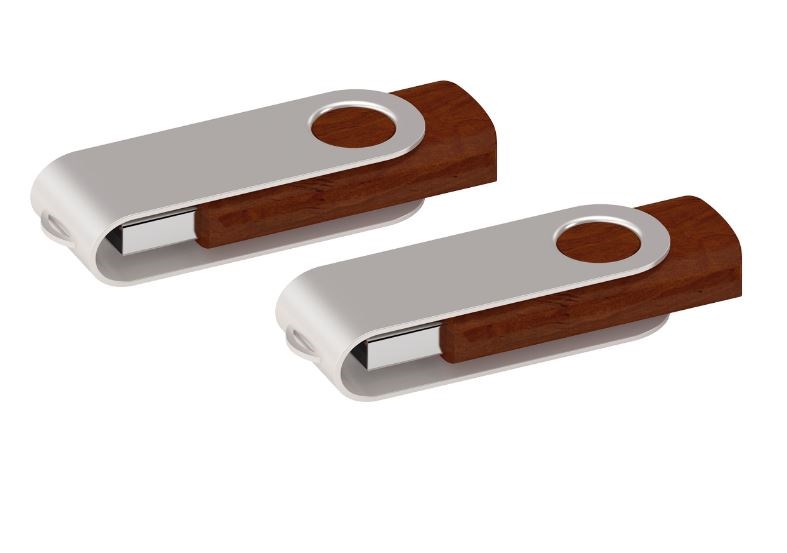 USB stick Twister 2.0 hout walnoot 1Gb