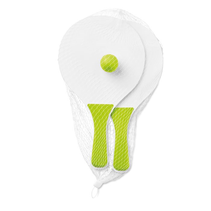 MINI MATCH - Mini strand tennisset - Limoen