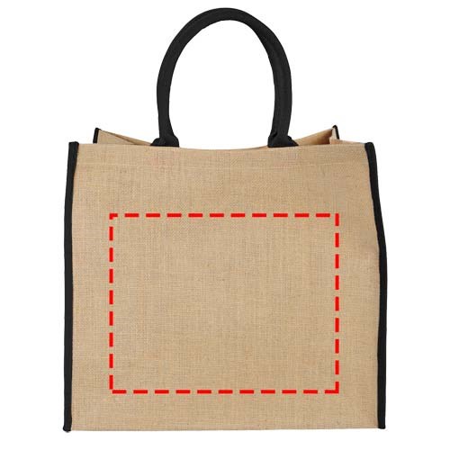 Harry jute draagtas met gekleurde accenten 25L