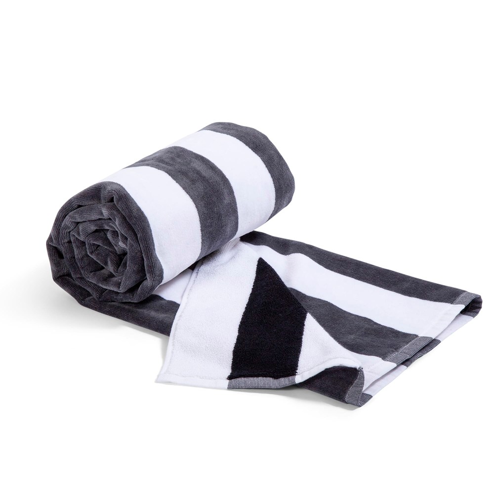 Lord Nelson strandhanddoek 80x160 cm - Wit / Zwart