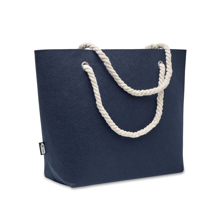 FELTSEA - Strandtas van RPET-vilt - Blauw