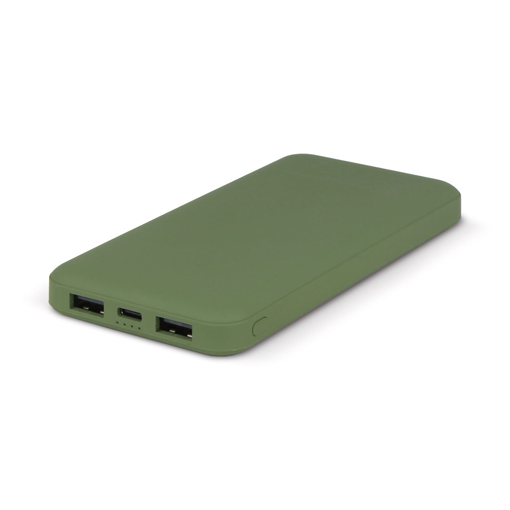 Rock Powerbank 10000mAh - Olijfgroen