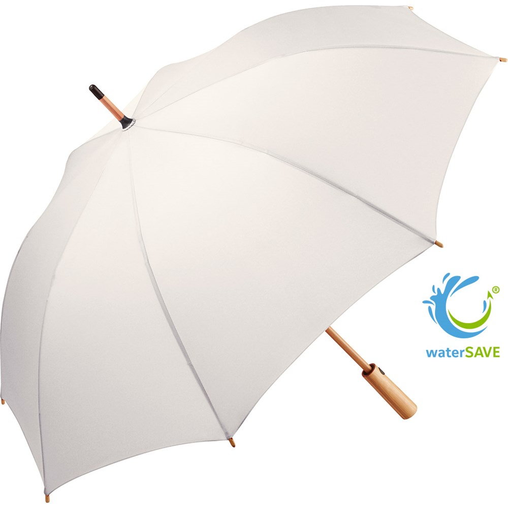 AC middelgrote bamboe parasol ÖkoBrella - naturel wit wS
